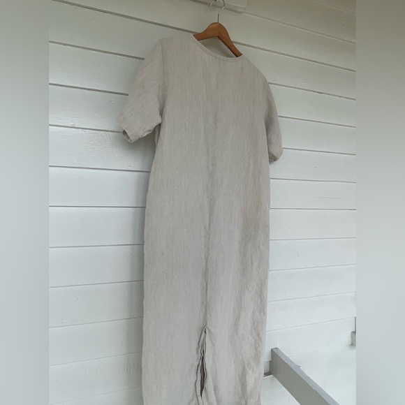 J. Jill Cream Linen Dress/Duster - Picture 4 of 6
